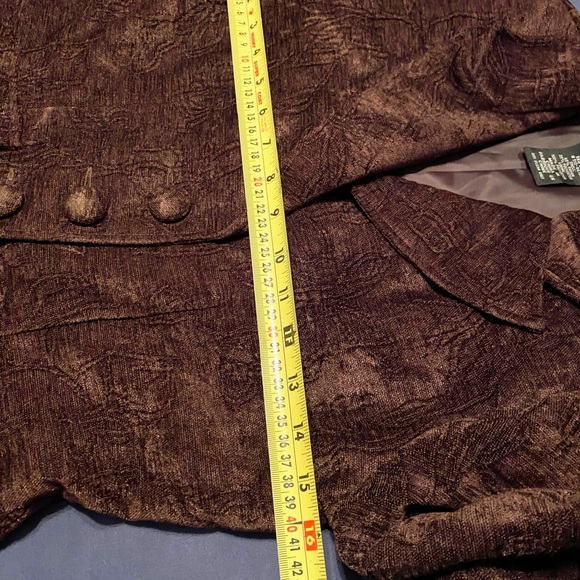 Brown Textured Blazer by J. Peterman - Picture 9 of 16